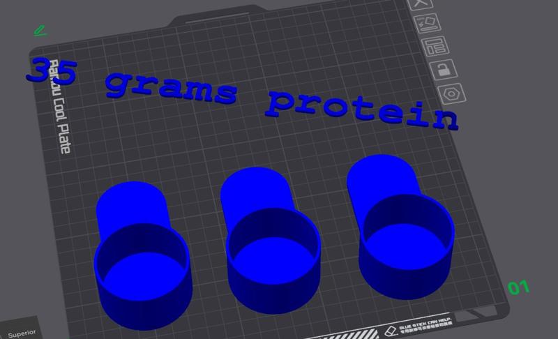 Measuring spoon protein (scoop) 35 Grams, 35 g.