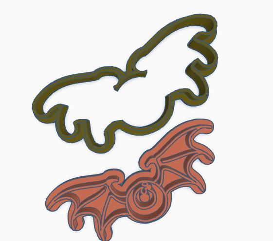 🦇 Bat eye Cookie & Playdough Cutter + Stamp STL - Halloween Digital File