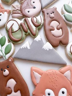 4 Sizes - 3 Peak Mountains Cookie Cutter - Adventure, Woodland, Forest, Camping Themes