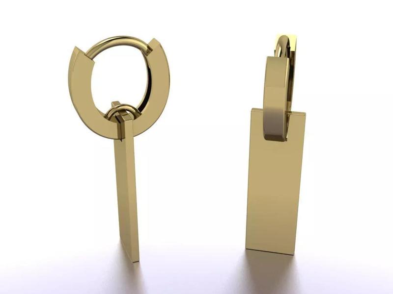 Earrings Jewelry Gold KJ-074