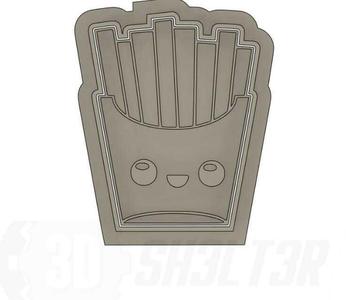 Cute French Fries Cookie Cutter, Papasfritas cute cortador de galletas