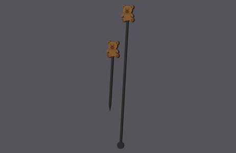 Teddy Bear - Cocktailset with stick and pick