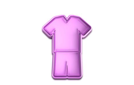 Football Kit Cookie Cutter and Fondant Stamp