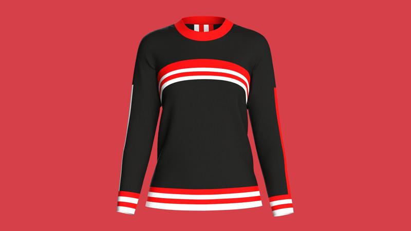 Ladies Sweat Tops  | Marvelous / Clo3d / obj / fbx