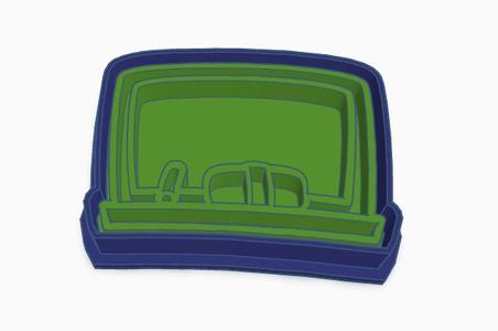 Teacher's Day Blackboard Cookie Cutter & Stamp - STL File for Cookies & Playdough