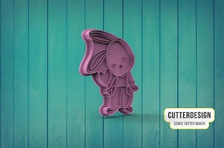 Bunny With Heart Bunny With Heart Cookie Cutter M2