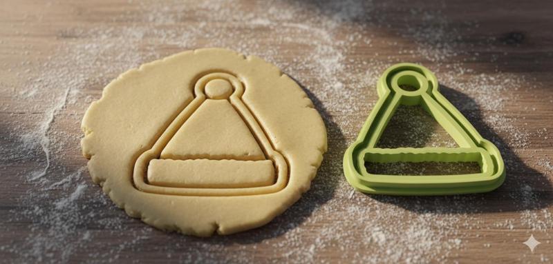 Christmas Hat Cookie Cutter for 3D Printing and Crafting