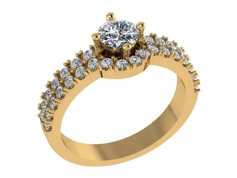 Ring369 diamond engagement ring gold