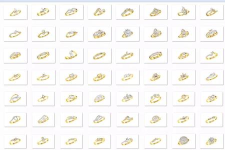 58 Women Ring 3dm render detail bulk collection