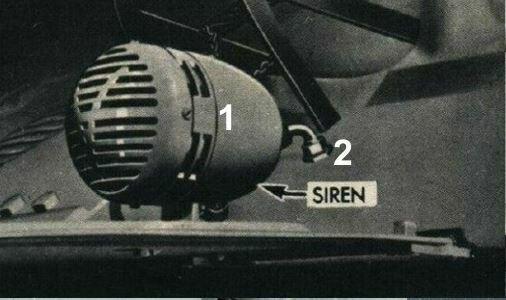 1:6 scale WW2 US Vehicles siren / sirene pour véhicule US de la seconde guerre mondiale echelle 1/6