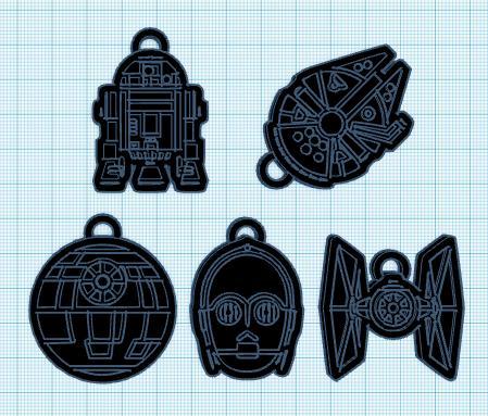 STAR WARS classic keychain collection