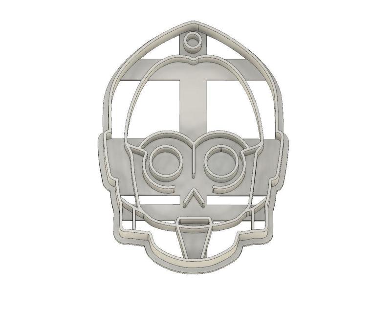 CORTADOR DE GALLETAS FONDANT C3PO STAR WARS