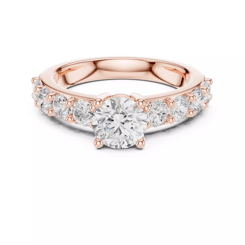 6 20 mm Round Cut Diamond Engagement Wedding Ring 3DM STL Video