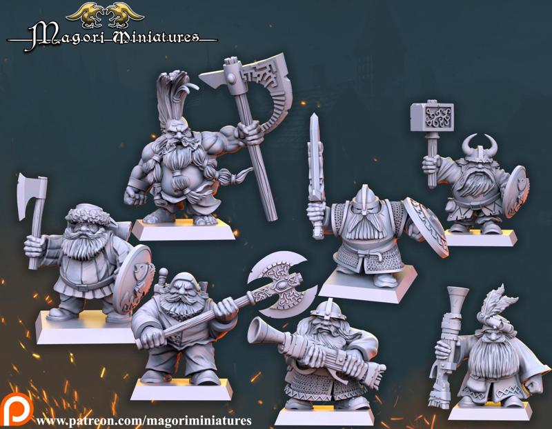 Dwarven treasure hunter warband