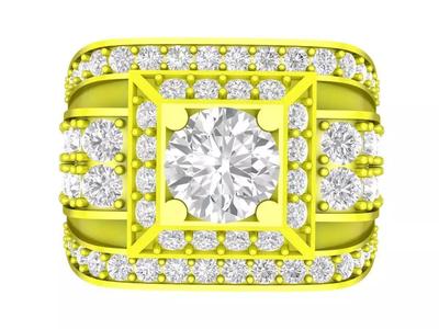 7056 luxury korean diamond men ring