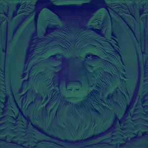 Wolf Head Relief - Detailed Nature Design for CNC Carving
