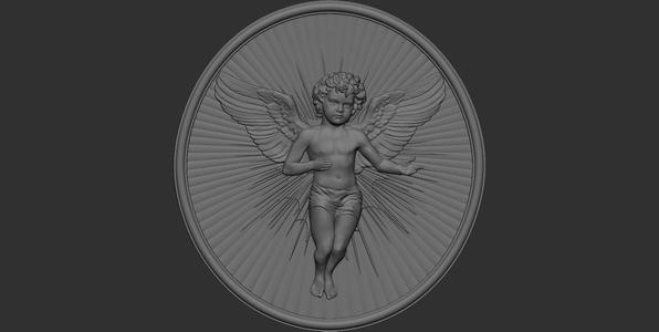 Angel Cupid Relief 02