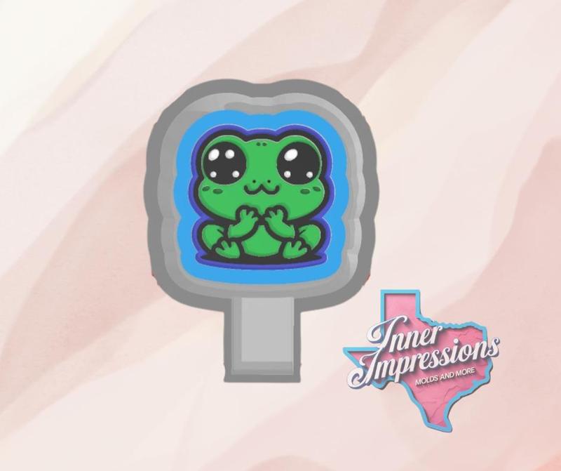 Cute Frog Freshie Mold