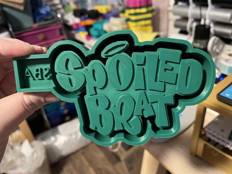 Spoiled Brat Freshie Mold - 3D Model Mold Box for Silicone Freshie Moulds