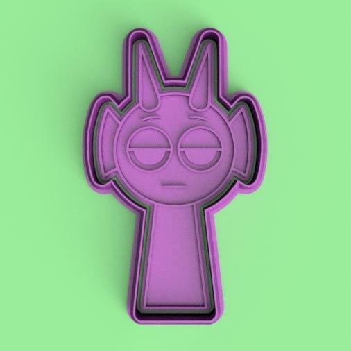 cutter + stamp sprunki purple durple / sprunki purple durple cutter + stamp