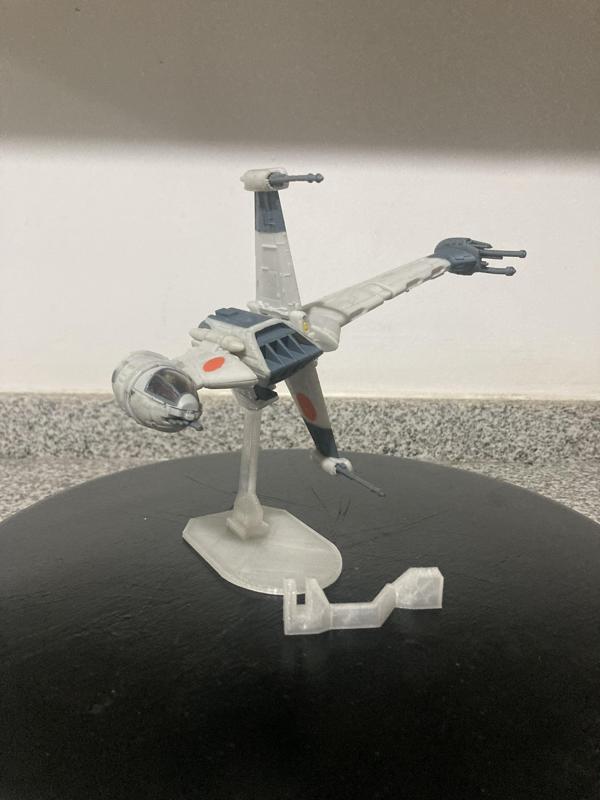 Star Wars B-Wing STAND for Micro Galaxy Squadron.