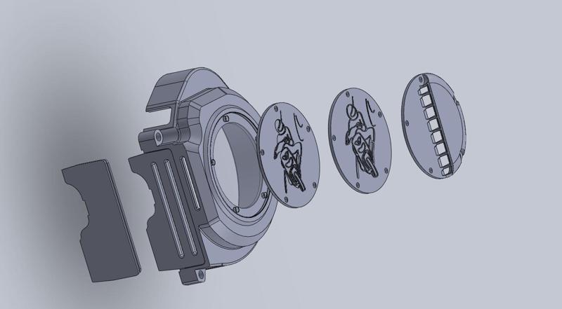 Piaggio cover (Modular piaggio LC ignition cover higher)