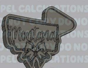States with Bow Silicone Mold Housing - Montana