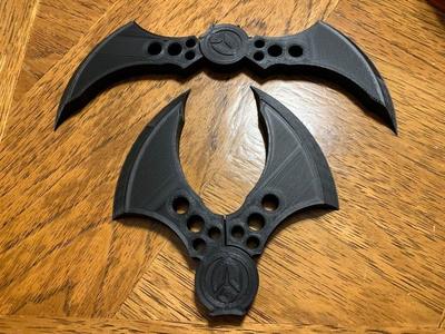 Batarang Foldable with Stop (print in place)