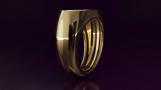 cabochon free form ring N03