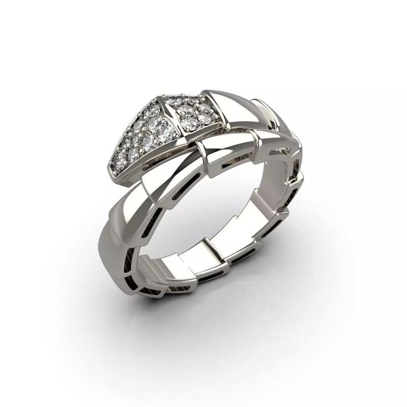 Bvlgari style snake ring