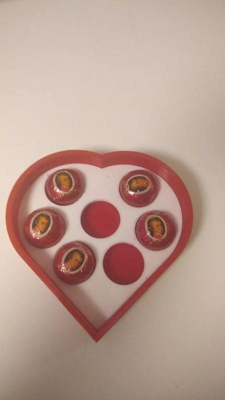 Box Heart for  Candies easy printable