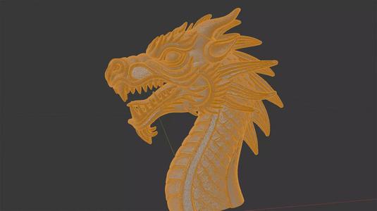 Viking Ship Dragon Head 3D Printable Model