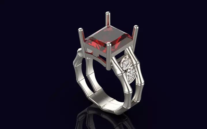 emerald engagement ring gold silver