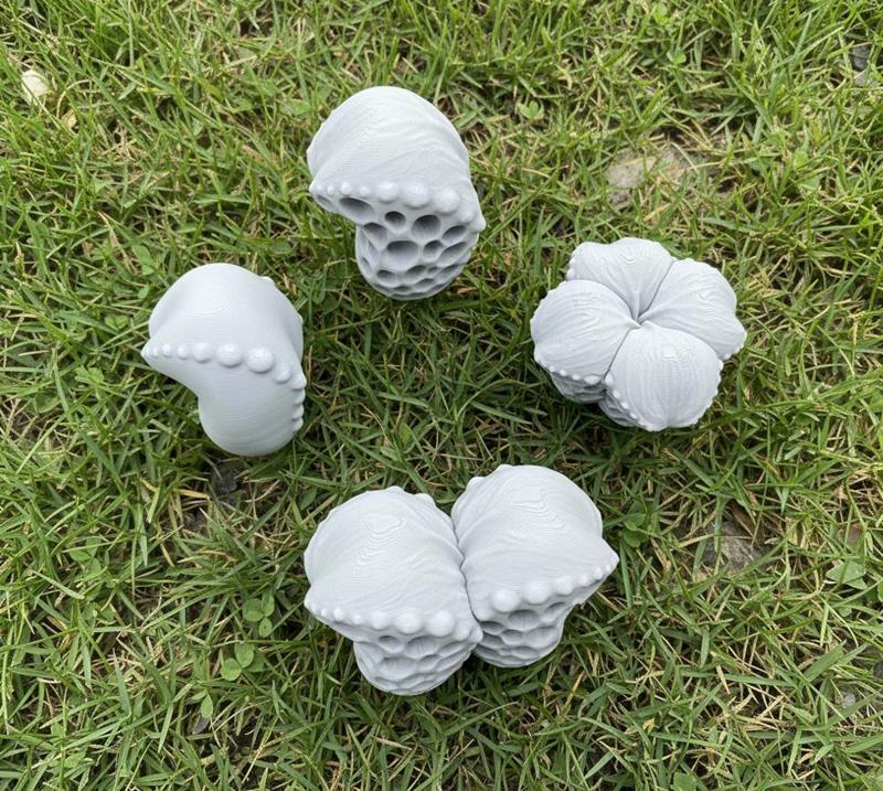 Spooky Alien Fungi Plant SET Natural Terrain Miniature Kitbash