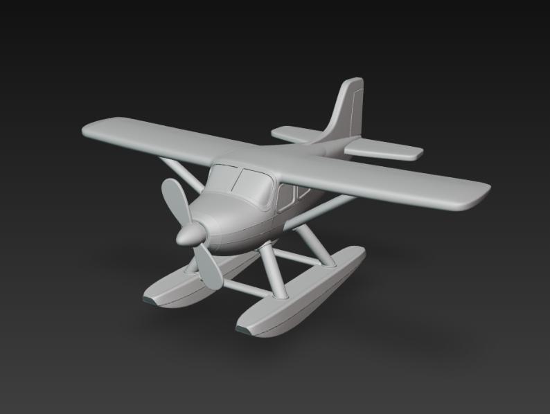 Hydroplane 3D Model – Aerodeslizador Acuático para Impresión 3D