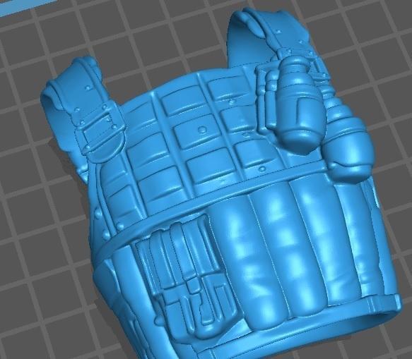 1/12 gi joe classified vest 17 "SCRAP IRON"