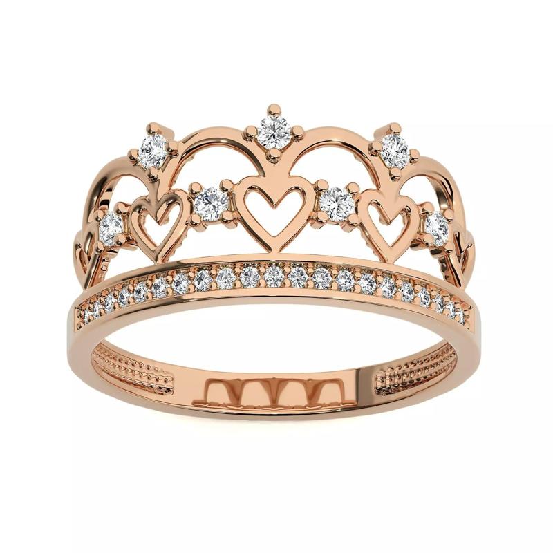 Crown Ring renders 3dm stl details