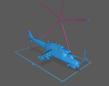 Soviet/Russian Mi-24 Helicopter Gunship