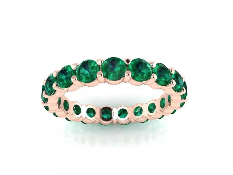 DAINTY INFINITY DIAMOND BAND RING 3mm