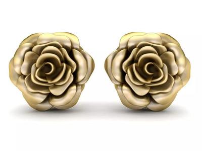 Rose Earrings - 250401CGJ