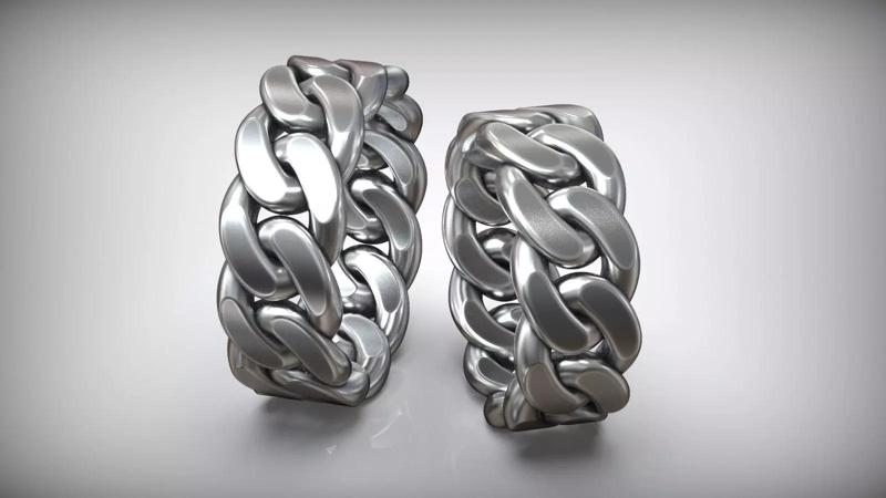 Eternity Band Miami Cuban Chain Link Ring