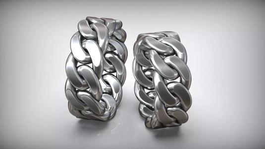 Eternity Band Miami Cuban Chain Link Ring