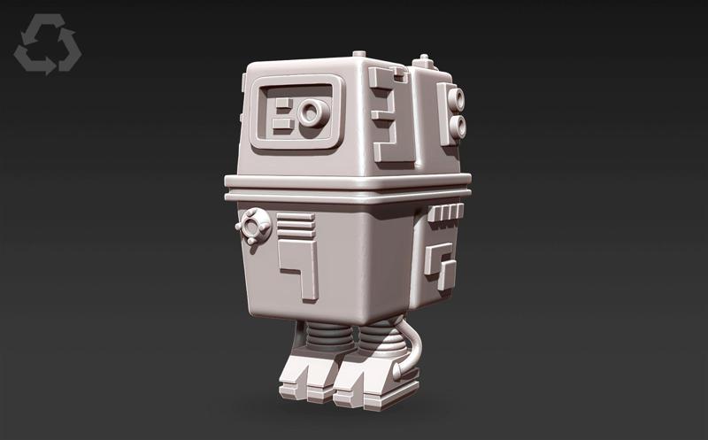 Gonk Power Droid 3D Print STL - Star Wars Legion and 3.75 Action Figure Scales