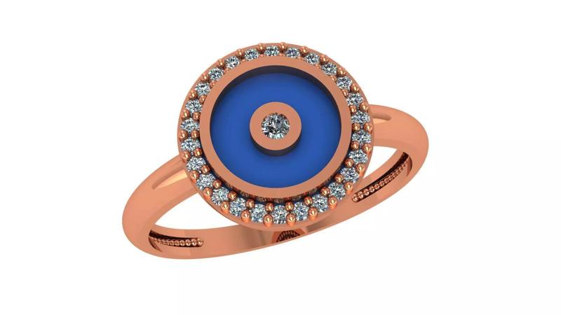 Circle of life Enamel Paint Ring