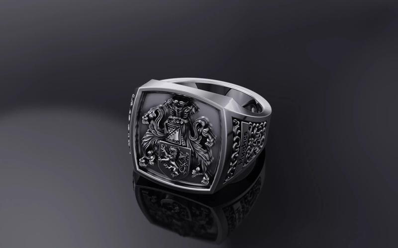 FAMILY CREST RING 3D MODEL