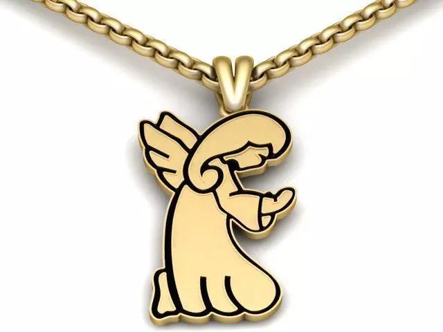 ANGEL PENDANT 3D PRINTABLE MODEL