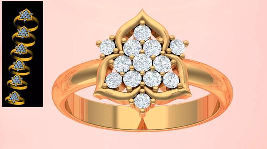 Diamond Bridal  Engagement Ring Set For Women