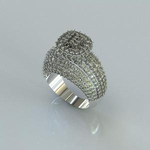 Diamond ring Jewelry Cocktail Ring 3D print model