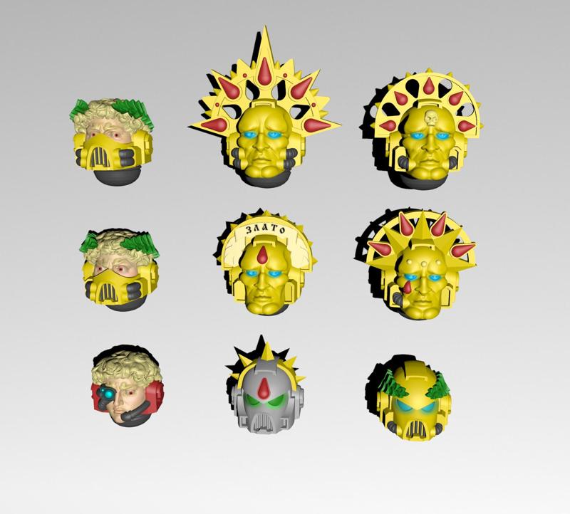 Space Golden Warriors – Handsome Heads