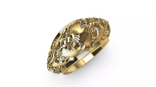 DESIGNER ORNAMENT RING STL VERIFIED